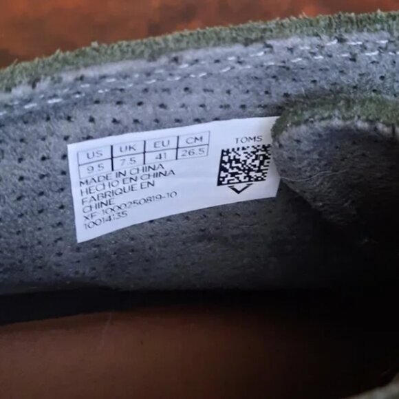 Green suede wedge heel booties - TOMS brand - Picture 8 of 9